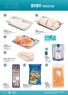 Pogląd oferty "Makro Gazetka - Ultra fresh" - ważna od 01.03.2026 | Strona: 78 | Produkty: Halibut, Tilapia, Łosoś, Ryby