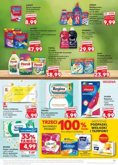 Pogląd oferty "Kaufland gazetka" - ważna od 29.10.2025 | Strona: 53 | Produkty: Papier toaletowy, Tampony, Rolki, Vileda
