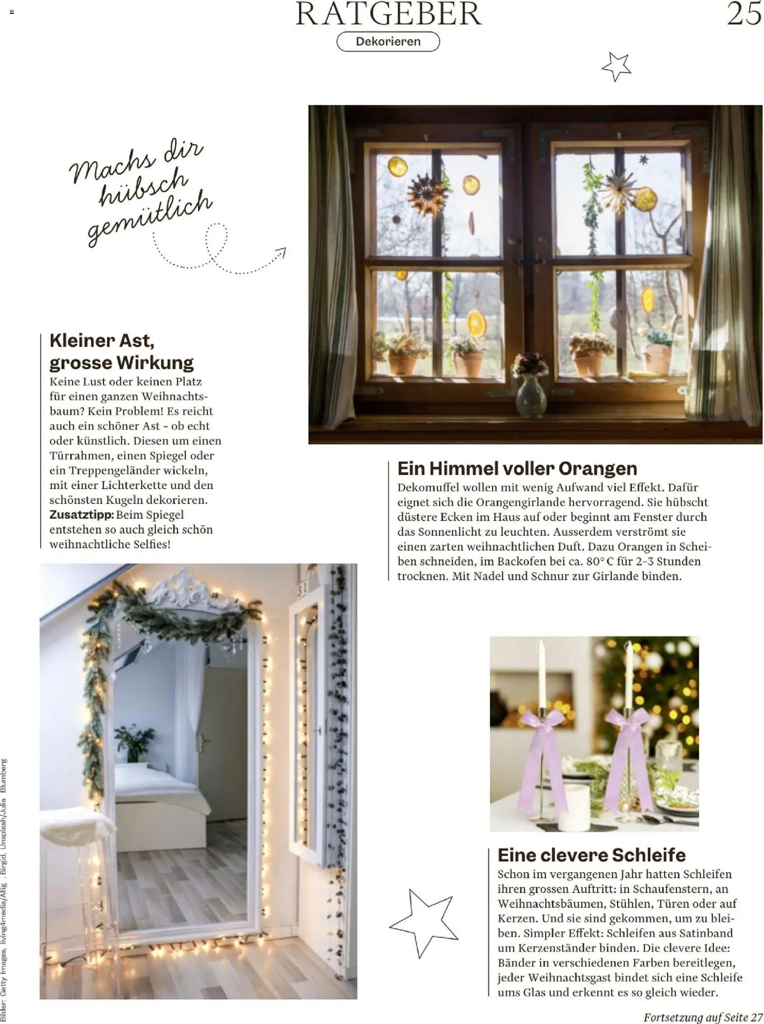 Migros Magazin – gültig ab 02.12.2025 | Seite: 25 | Produkte: Spiegel, Orangen, Backofen, Bilder