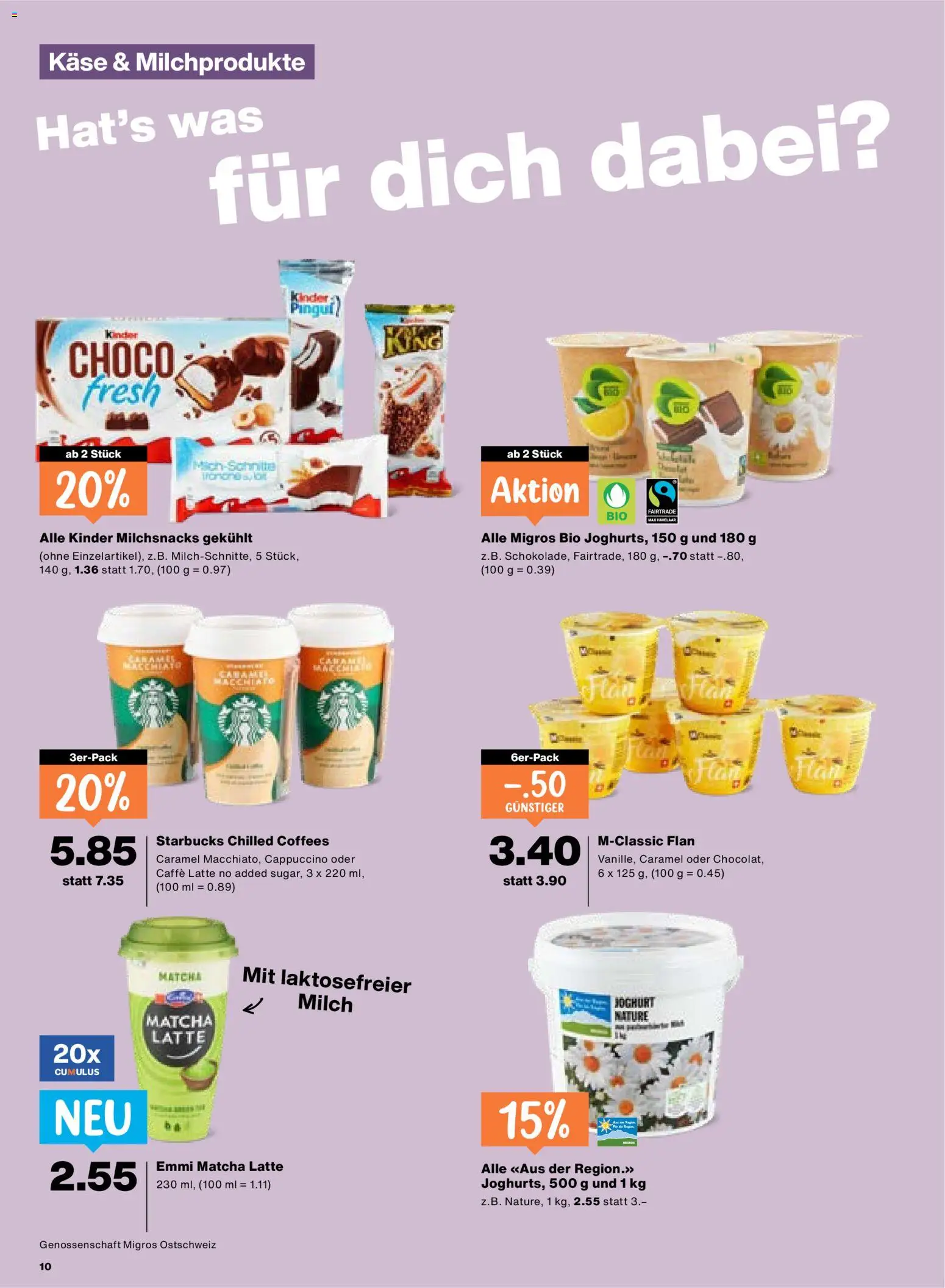 Migros aktionen – gültig ab 30.04.2026 | Seite: 10 | Produkte: Milch, Käse