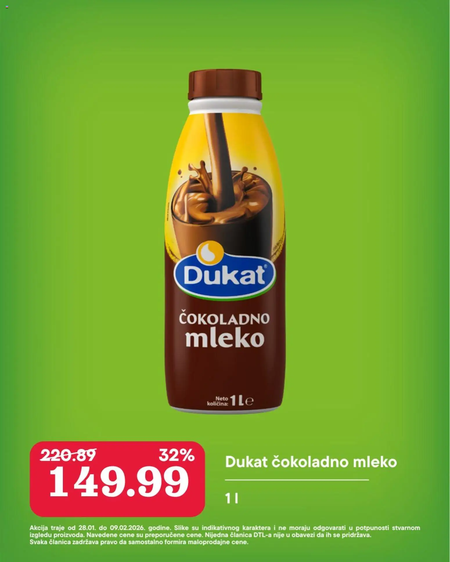 Senta Promet katalog - važi od 28.01.2026 | Strana: 2 | Proizvode: Čokoladno mleko, Mleko