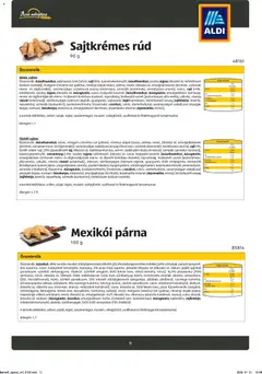 Aldi - Katalógus Pékáruk - amely érvényes a következő dátumtól: 26.08.2024 | Oldal: 11