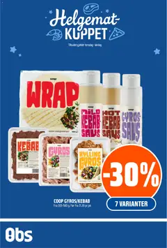 Forhåndsvisning av Coop Obs Helgemat Kuppet gyldig fra 26.02.2026