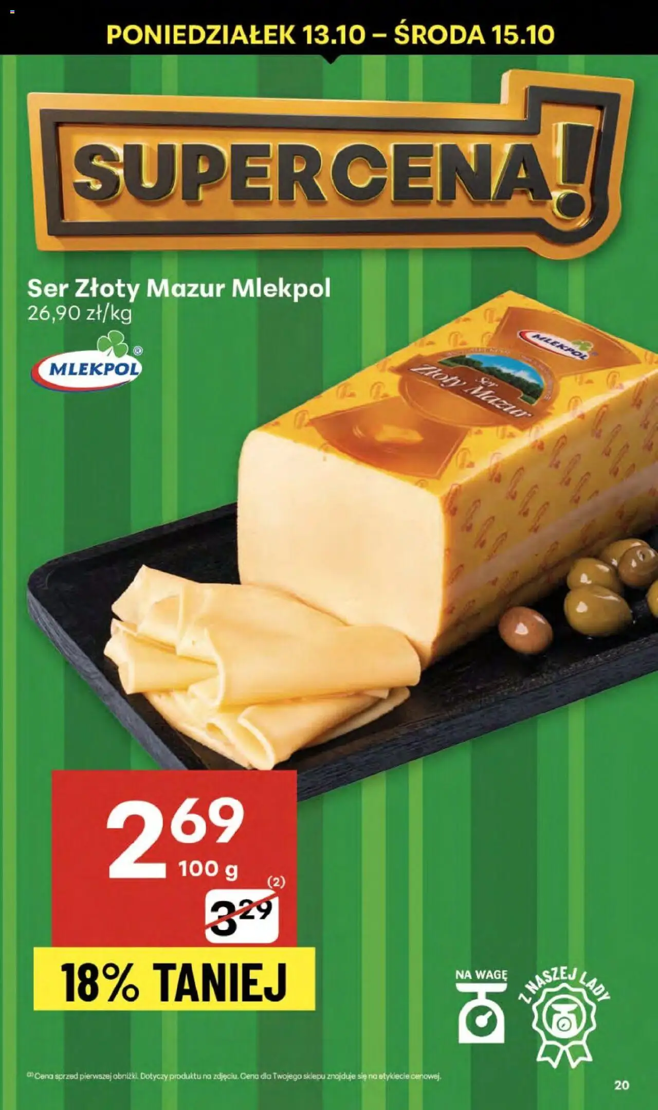 Delikatesy Centrum Gazetka od 09.10.2025 | Strona: 20 | Produkty: Ser