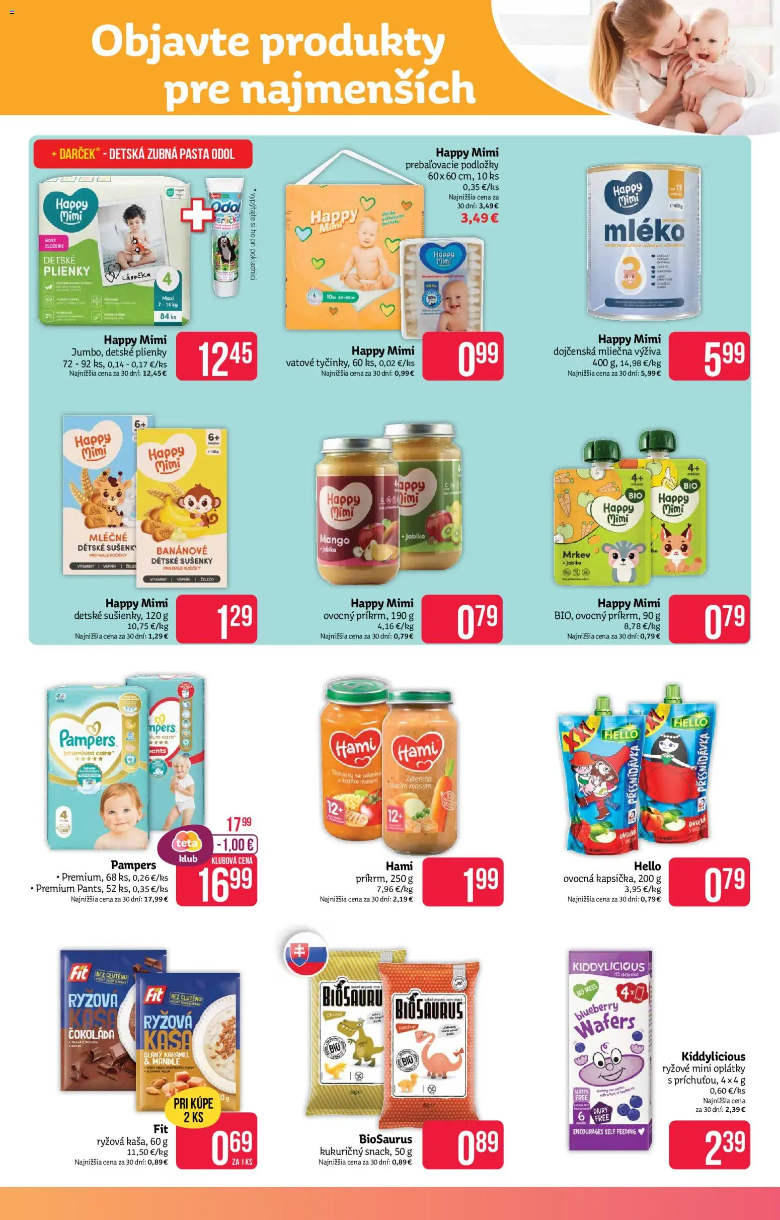 Nové Teta drogerie akcie – leták je platný od 02.02.2026 | Strana: 9 | Produkty: Zubná pasta, Plienky, Mandle, Pampers