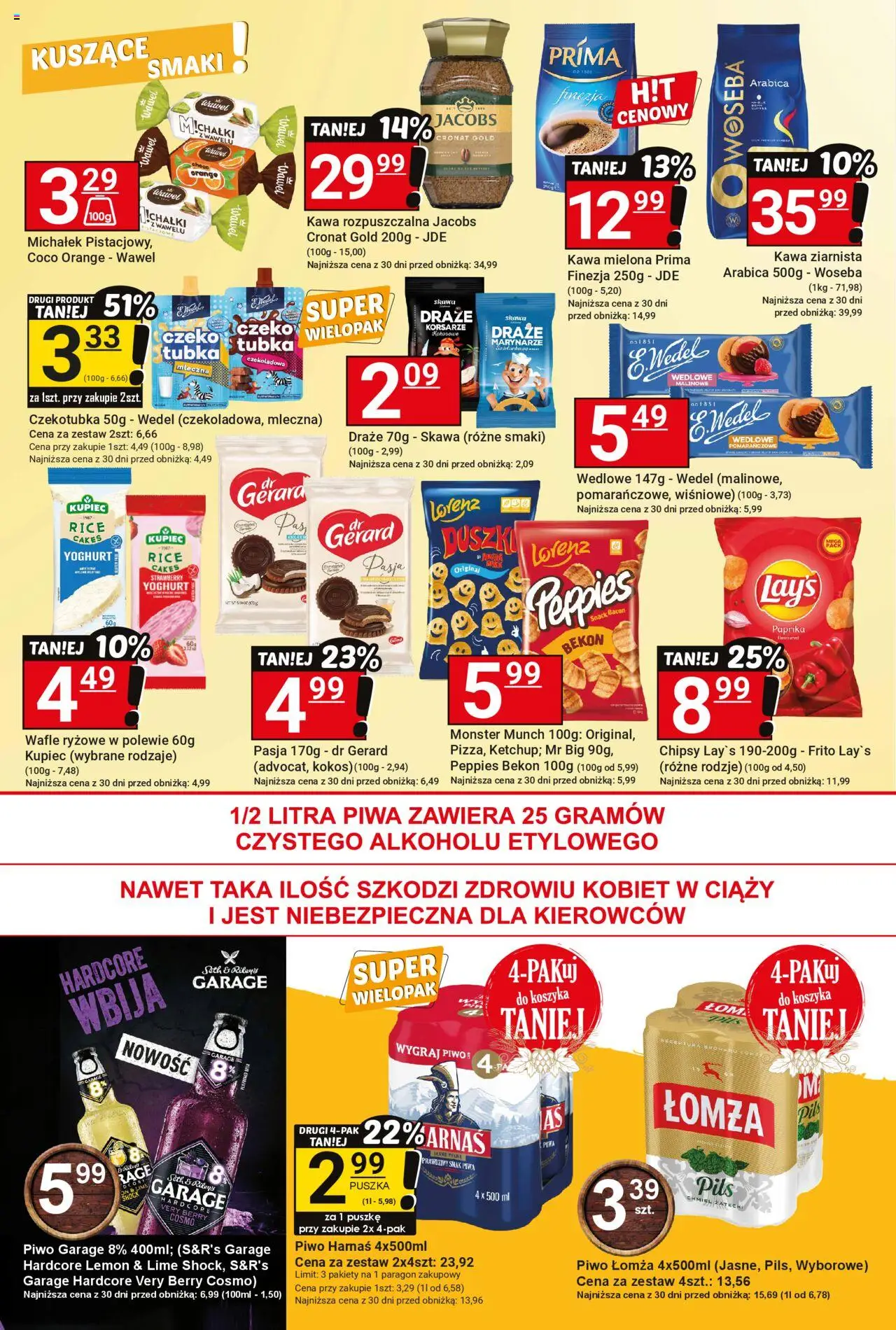 Hitpol Gazetka od 24.10.2025 | Strona: 4 | Produkty: Czekoladowa, Chipsy, Bekon, Wafle ryżowe