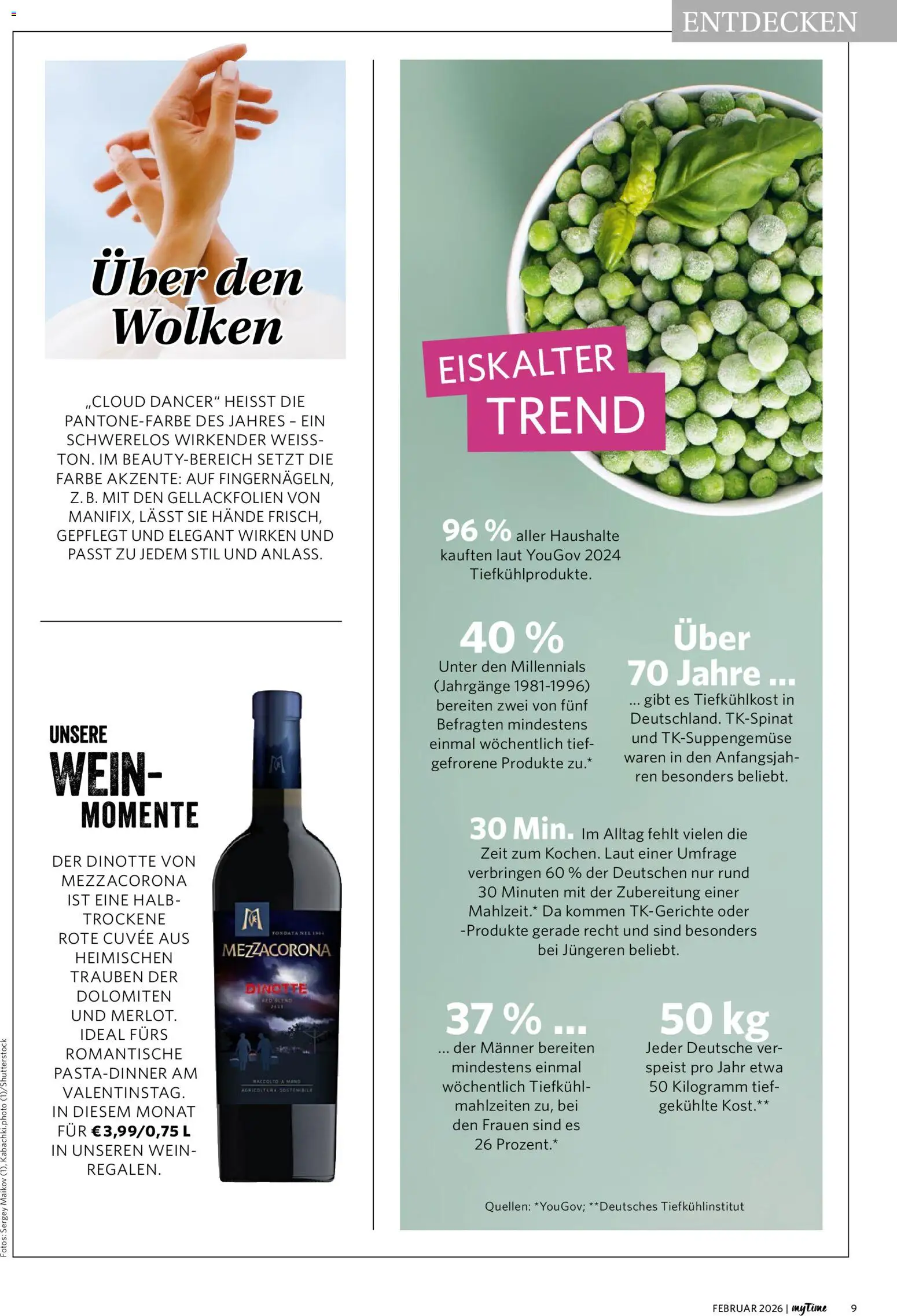 Famila Nordwest myTime Februar 2026 – gültig ab 01.02.2026 | Seite: 9 | Produkte: Trauben, Wein