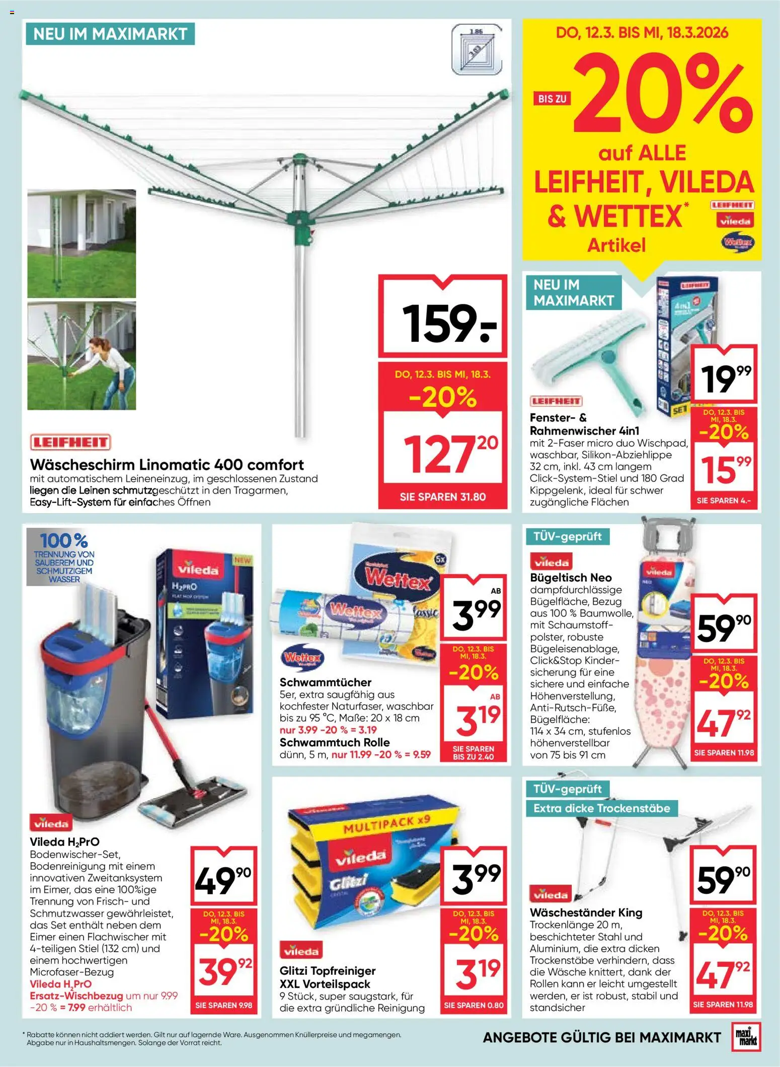 Maximarkt Flugblatt gültig ab 12.03.2026 | Seite: 17 | Produkte: Wasser