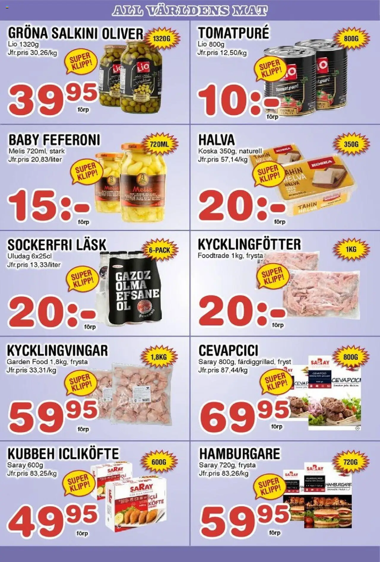 Nya Pulsen reklamblad aktuell från 20.10.2025 | Sida: 15 | Produkter: Oliver, Hamburgare, Tomatpure
