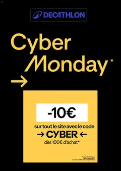 Decathlon - Prévisualisation de Decathlon Cyber Monday valide à partir de 01.12.2025
