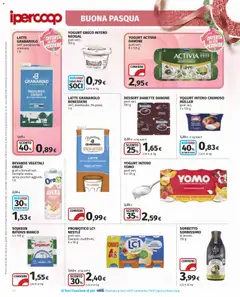Anteprima del volantino Ipercoop volantino valido a partire dal 26.03.2026 | Pagina: 20 | Prodotti: Yogurt greco, Yogurt, Sorbetto, Latte
