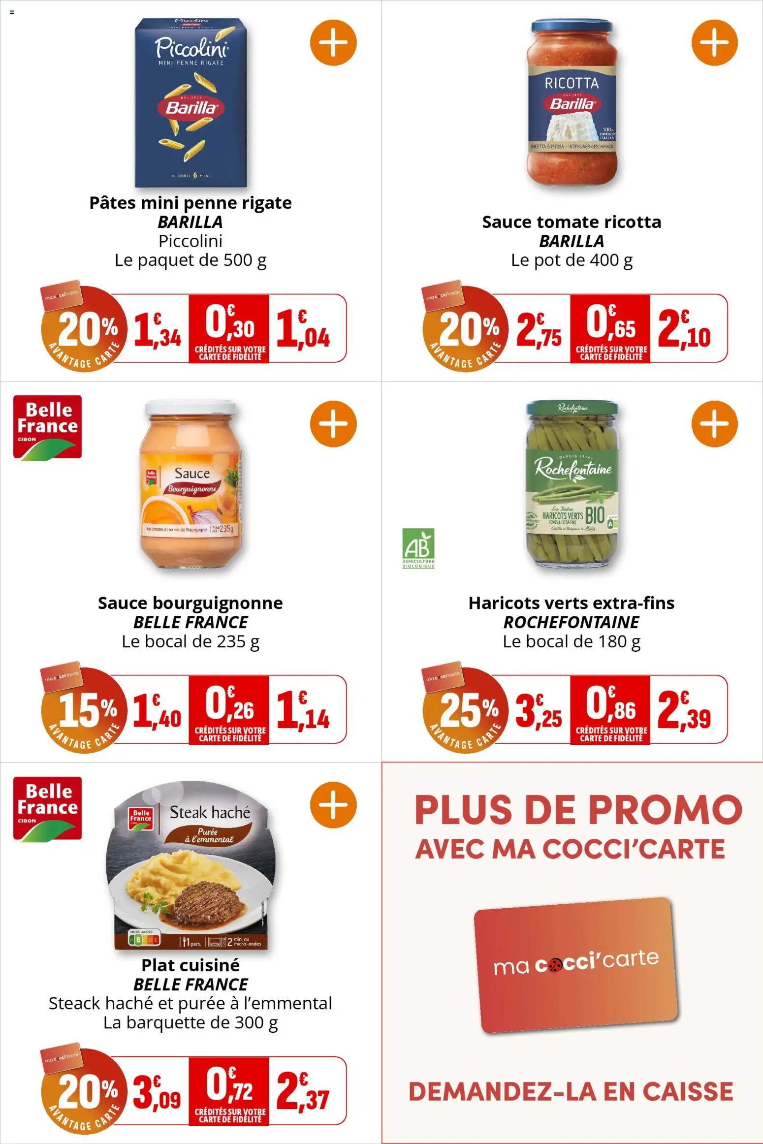 {H1} | Page: 18 | Produits: Haricots verts, Vin, Ricotta, Pâtes