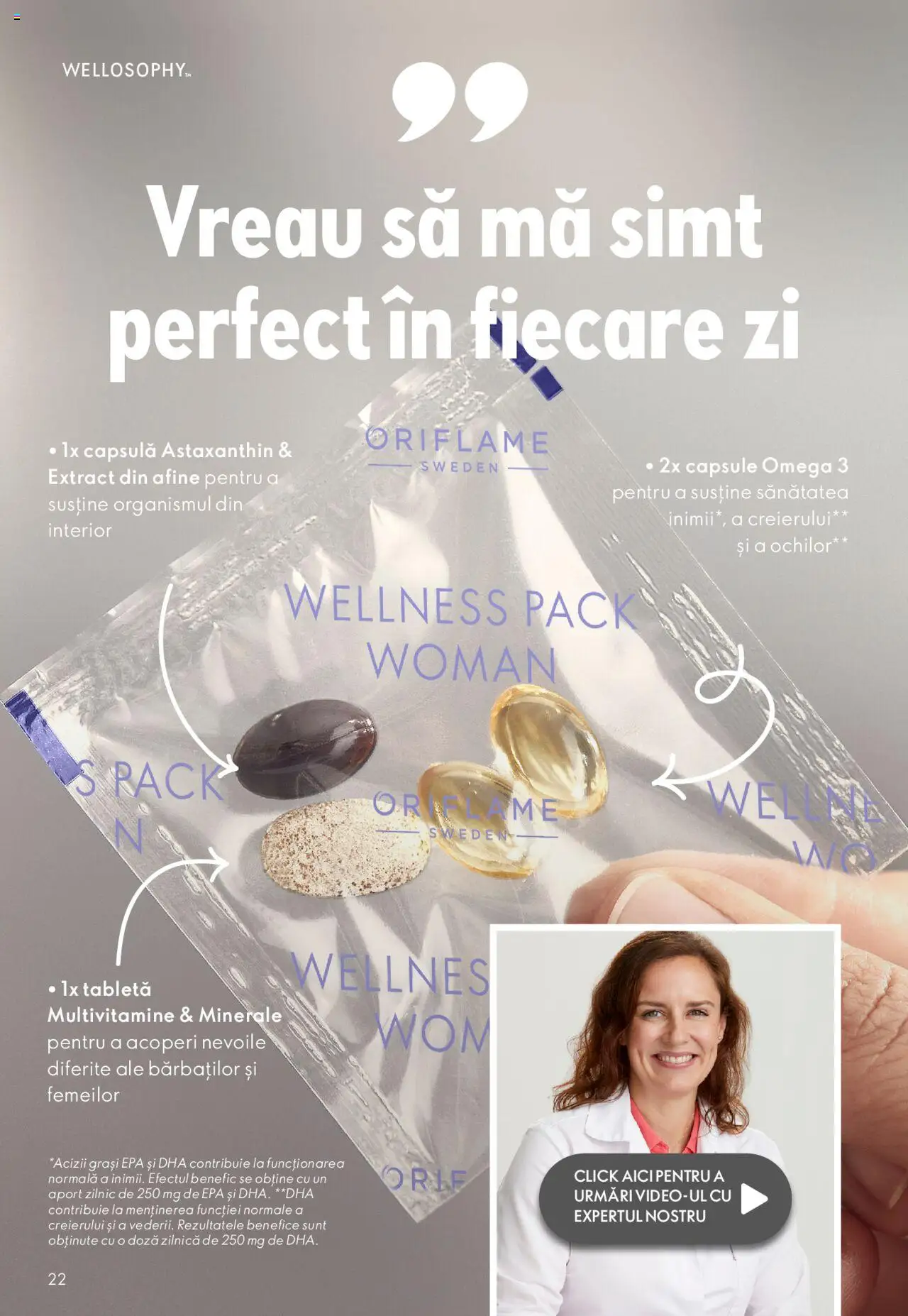 Oriflame catalog - Wellosophy – valabil de la 31.10.2023 | Pagină: 22 | Produse: Afine, Tabletă