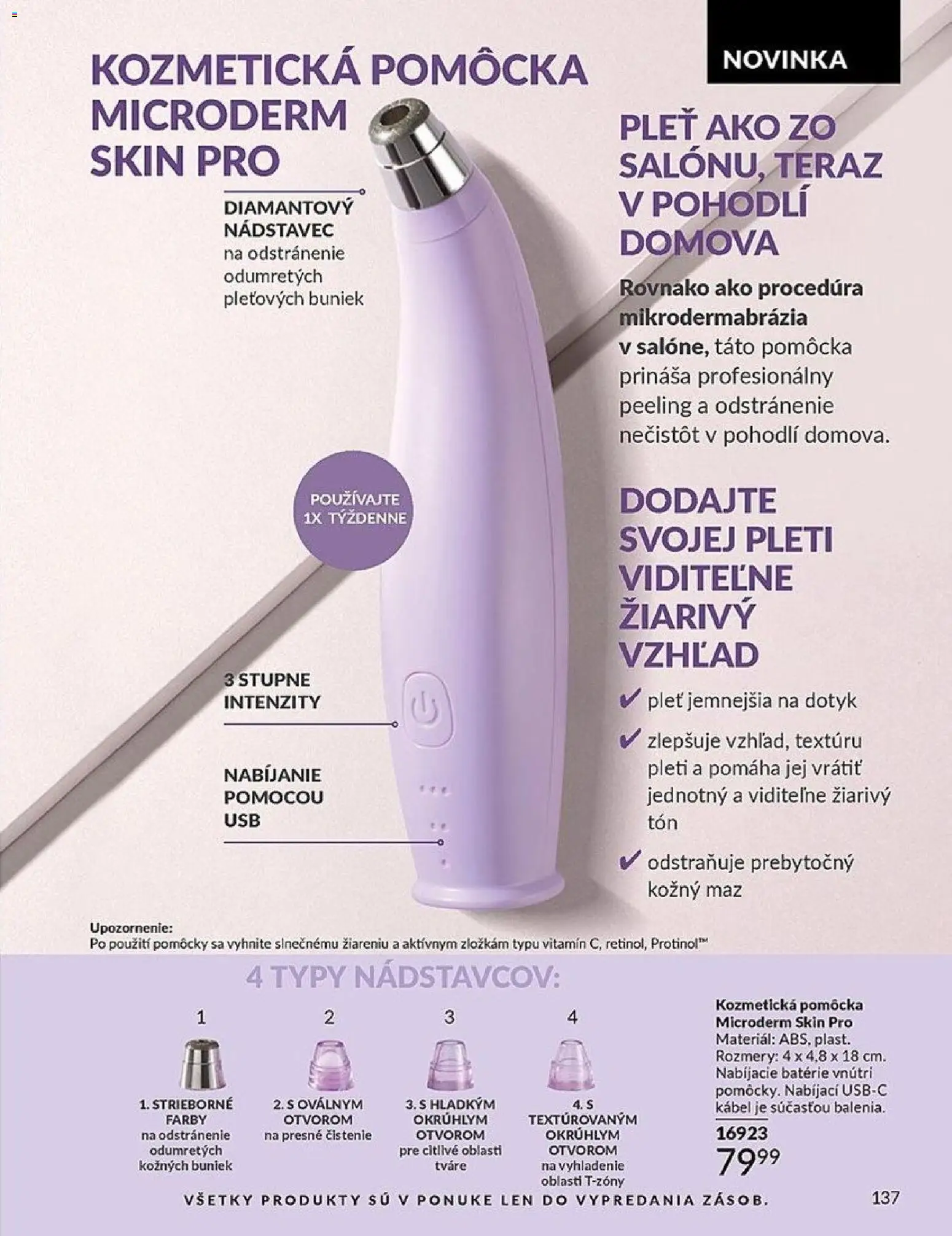 Nové Avon akcie – leták je platný od 01.03.2026 | Strana: 137 | Produkty: Peeling, Kábel