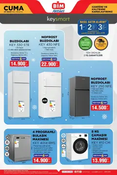 29.10.2025 tarihinden itibaren geçerli olan BİM kataloğu önizlemesi | Sayfa: 2 | Ürünler: Sebze, Buzdolabı, Dondurucu, Çamaşır makinesi