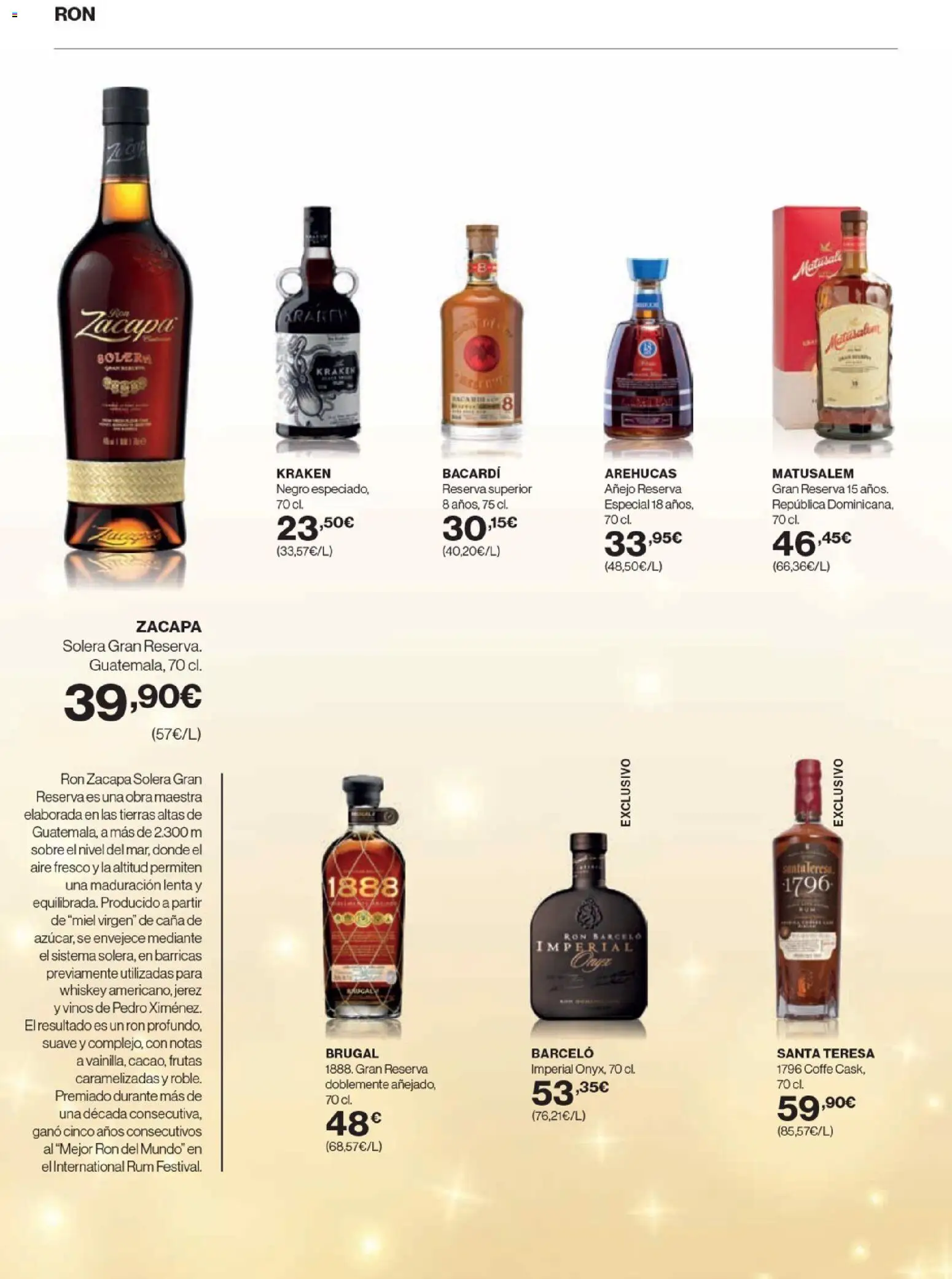 Hipercor - Bodega Navidad 25 │ válido desde el 20.11.2025 | Página: 44 | Productos: Ψηφιακή κάμερα, Κρεμμύδι, Ron