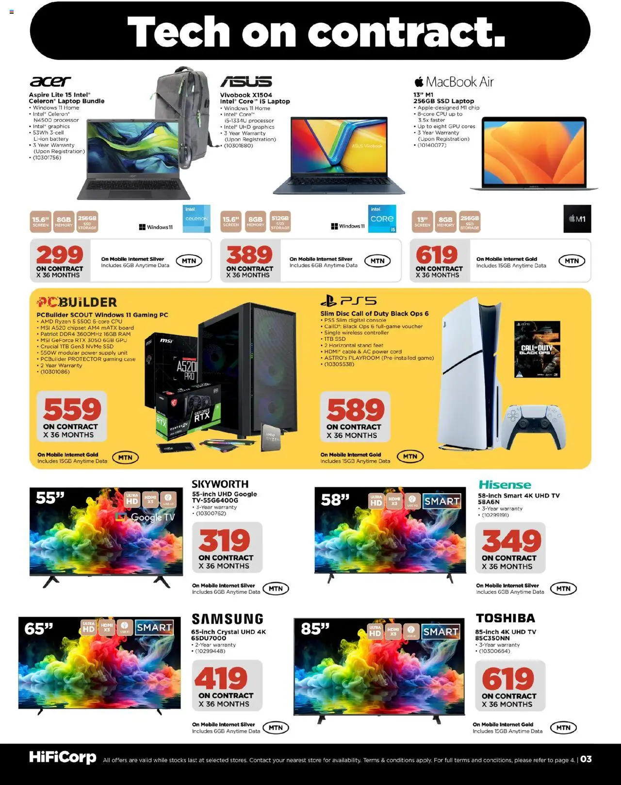 HiFi Corp MTN │ valid from 07.08.2025 | Page: 3 | Products: Data, Cable, Laptop, Battery