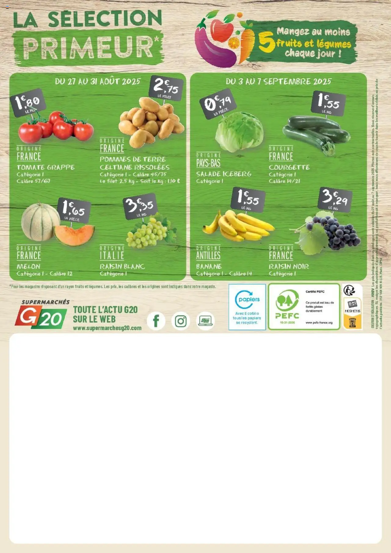  | Page: 24 | Produits: Tomate grappe, Melon, Pommes, Pommes de terre