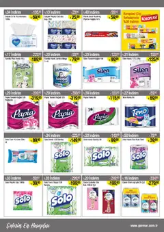 16.12.2025 tarihinden itibaren geçerli olan Gürmar kataloğu önizlemesi | Sayfa: 14 | Ürünler: Tuvalet, Tuvalet kağıdı, Yüz havlusu