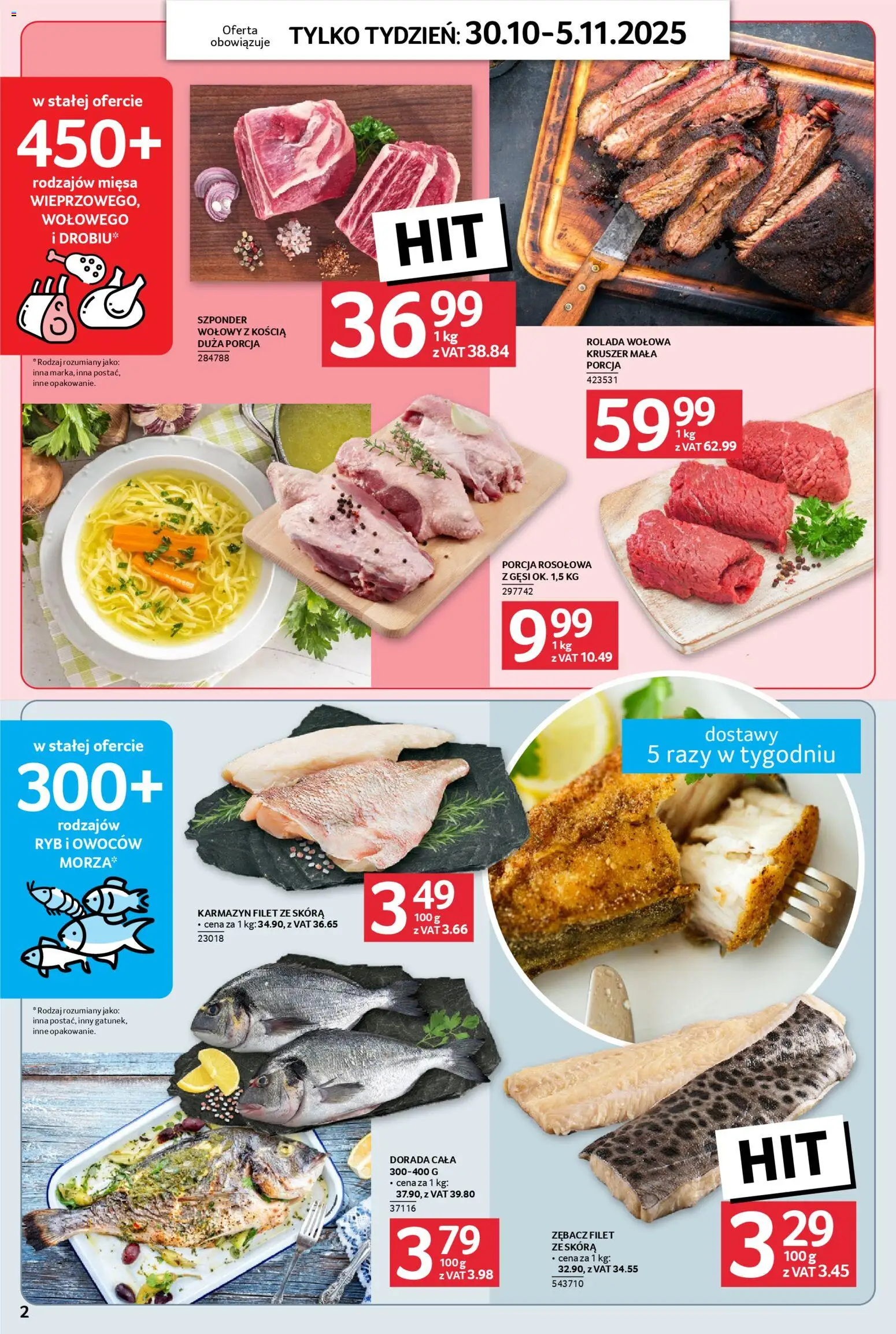 Selgros cash&carry Gazetka - Jeszcze więcej super promocji od 30.10.2025 | Strona: 2 | Produkty: Rolada, Dorada