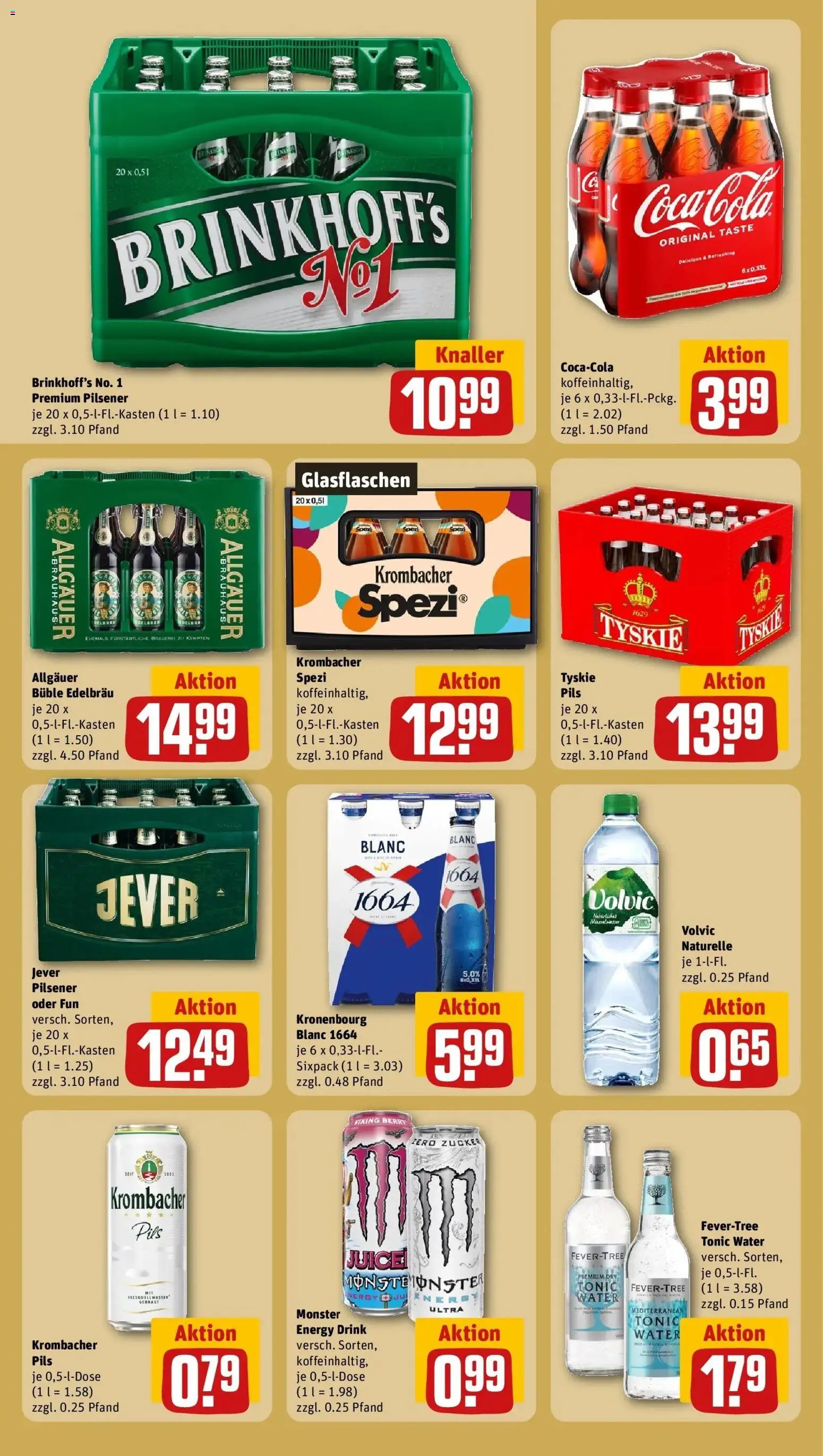 Rewe prospekt Hilden	 – gültig ab 16.02.2026 | Seite: 22 | Produkte: Cola, Pils, Monster, Krombacher