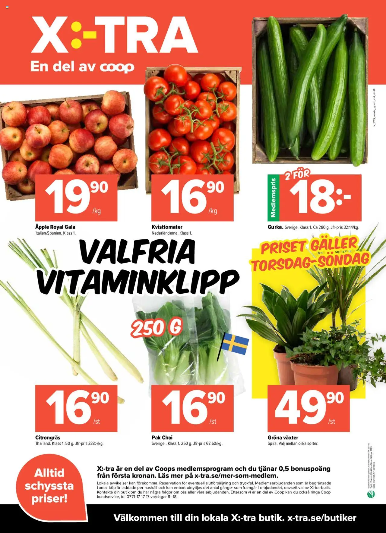 Coop X:-TRA reklamblad aktuell från 25.08.2025 | Sida: 8 | Produkter: Galler, Äpple