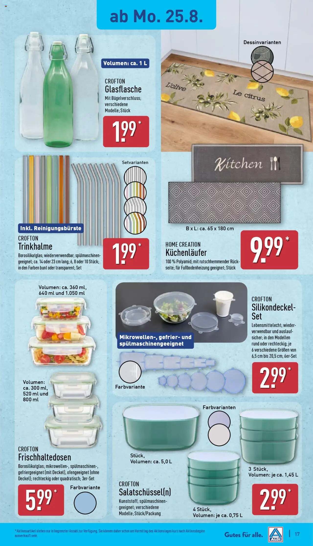 Aldi Prospekt 	 - gültig ab dem 25.08.2025 | Seite: 17 | Produkte: Home creation