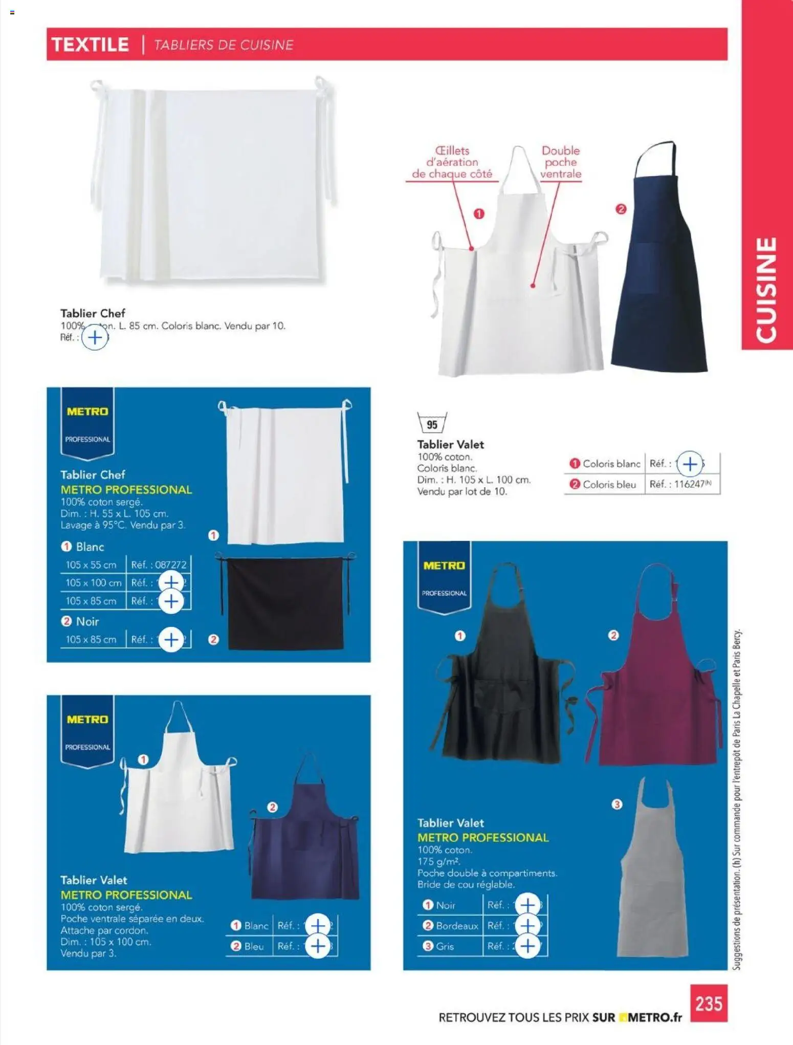 {H1} | Page: 235 | Produits: Tablier, Coton