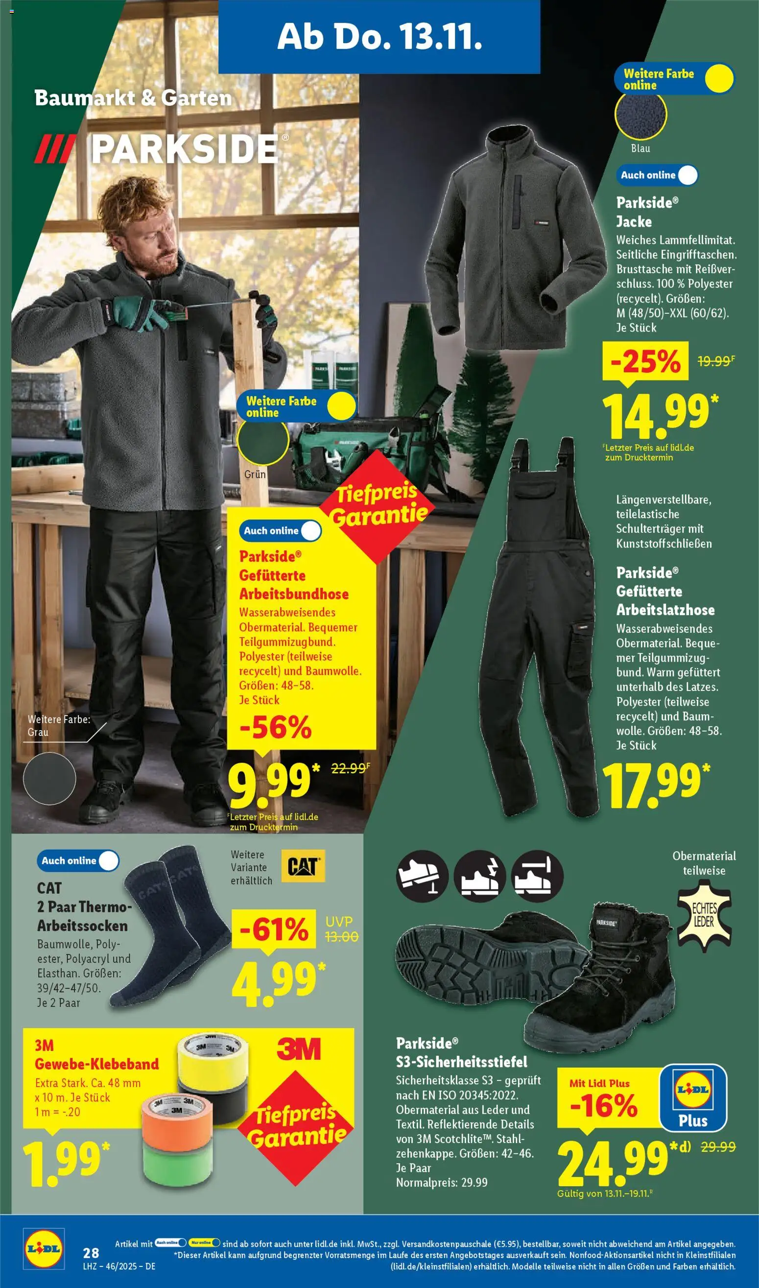 Lidl Prospekt Gladenbach – gültig ab 10.11.2025 | Seite: 42 | Produkte: Jacke