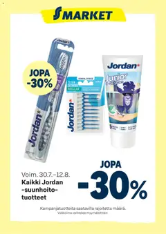 Katso S-market tarjoukset Jordan voimassa alkaen 30.07.2025