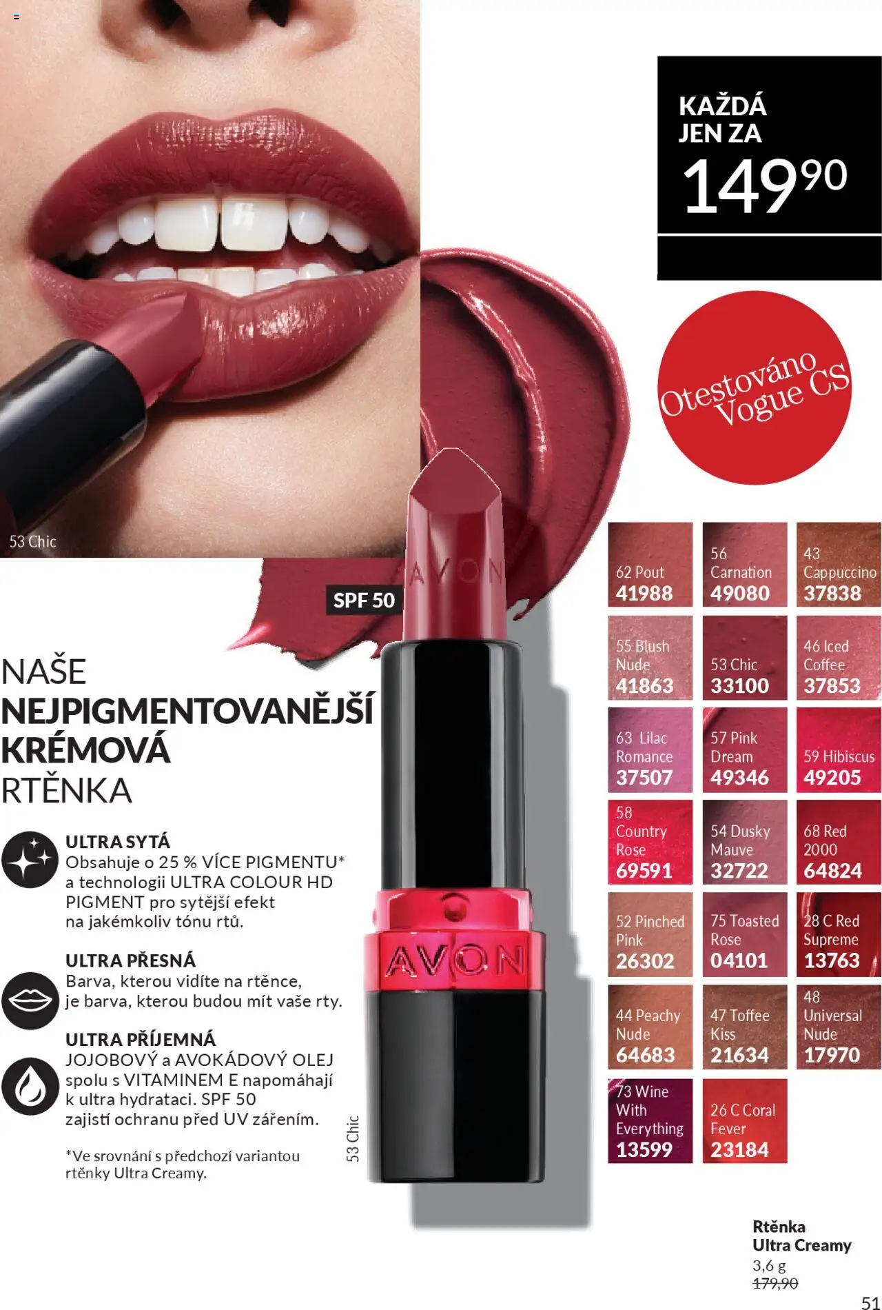 Avon katalog 9/2025 od 01.09.2025 | Strana: 53 | Produkty: Olej, Cappuccino, Rtěnka