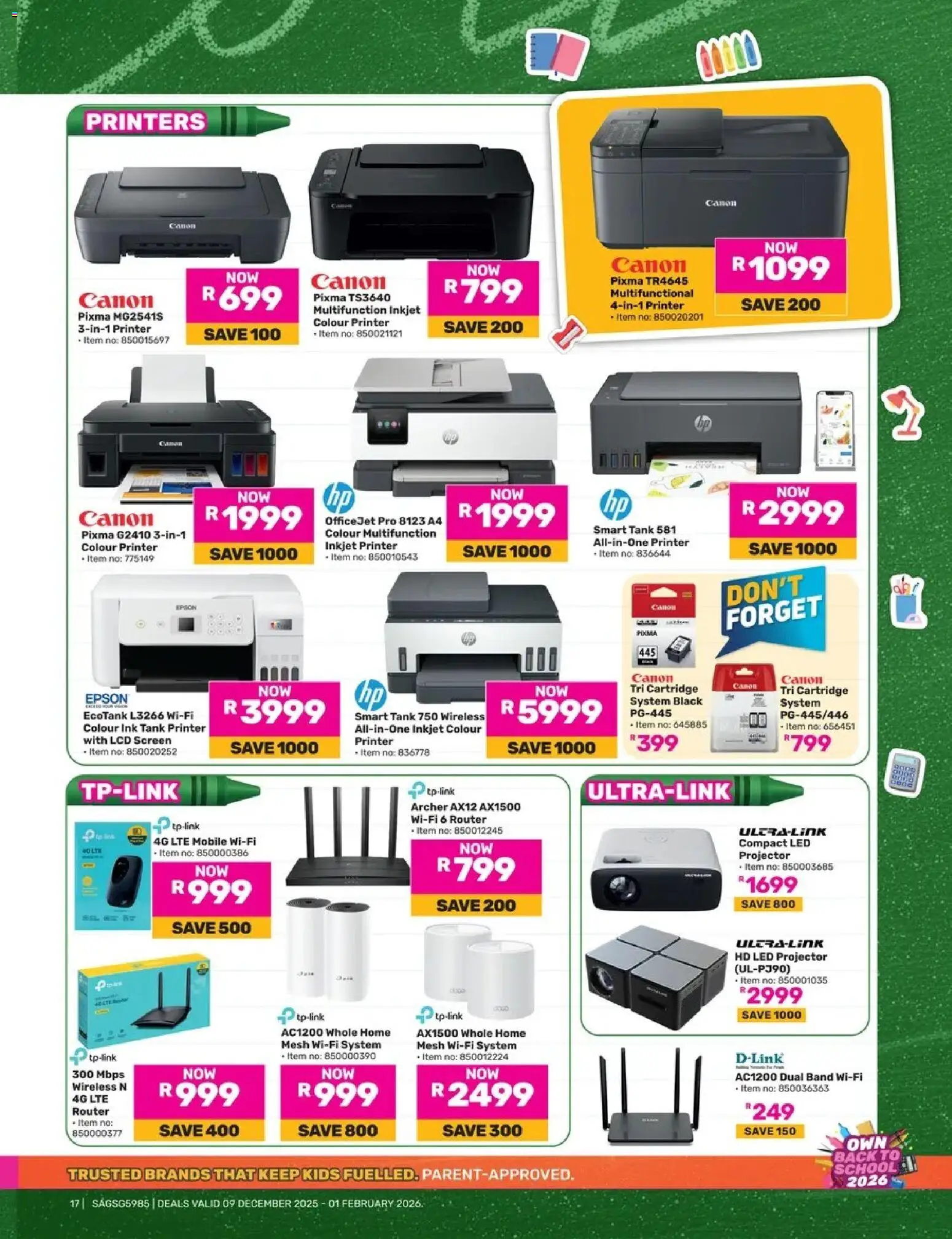 New Game catalogue – valid from 09.12.2025 | Page: 17 | Products: Router, Printer, Tank