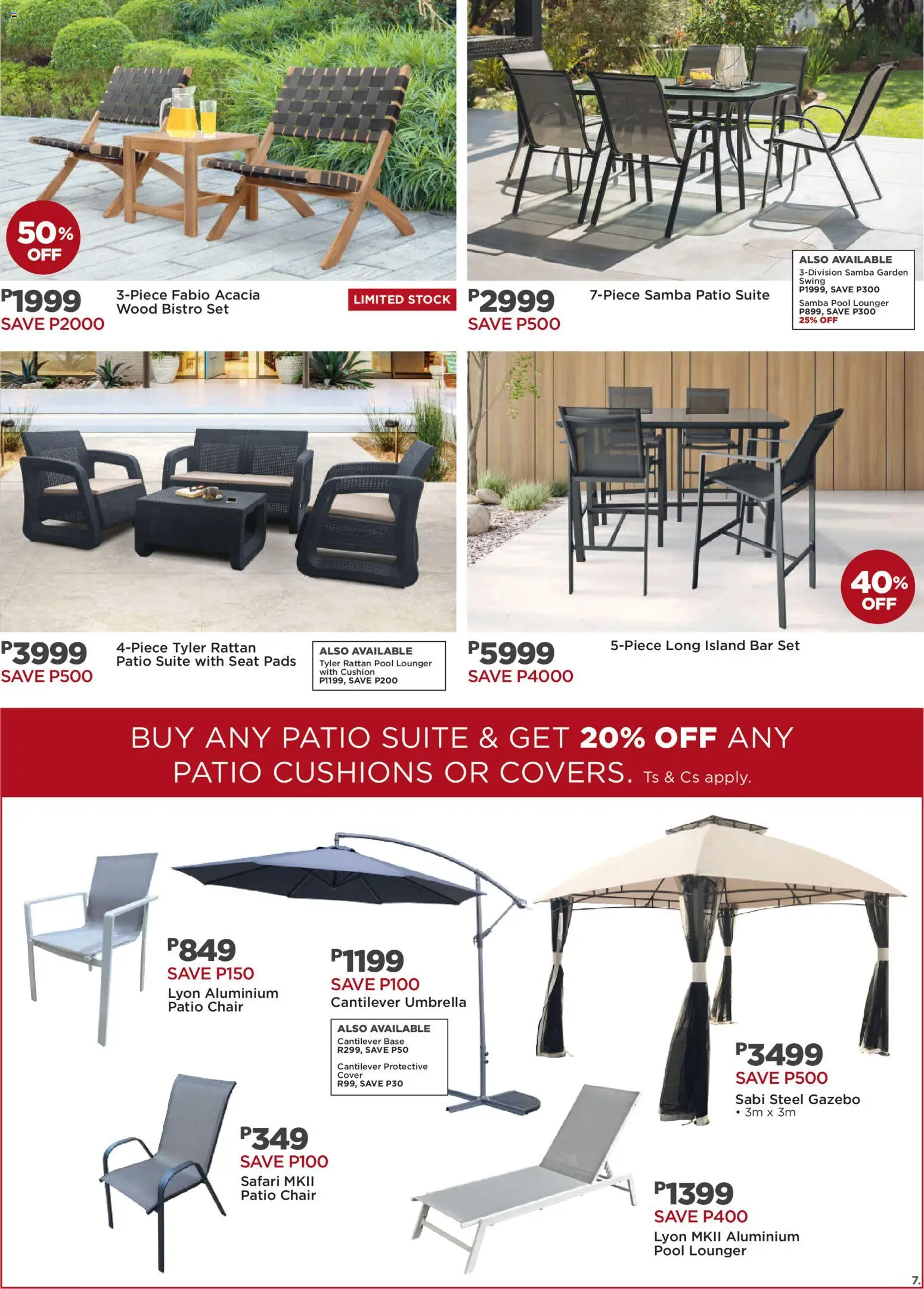New House and Home catalogue – valid from 20.10.2025 | Page: 7 | Products: Cover, Umbrella, Chair, Stock