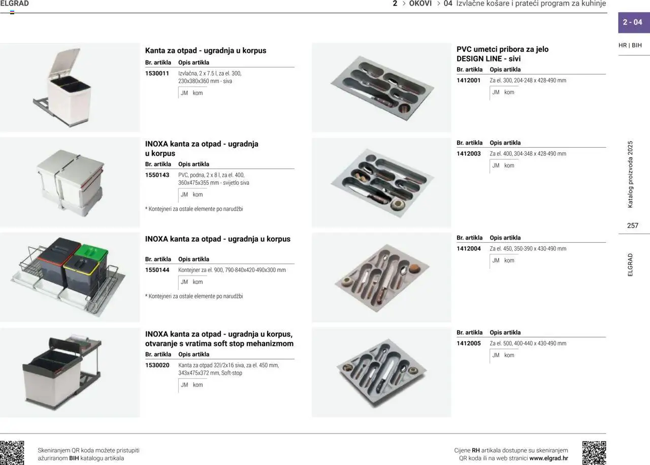 Elgrad katalog | vrijedi od 02.04.2025 | Stranica: 16 | Proizvodi: Košare