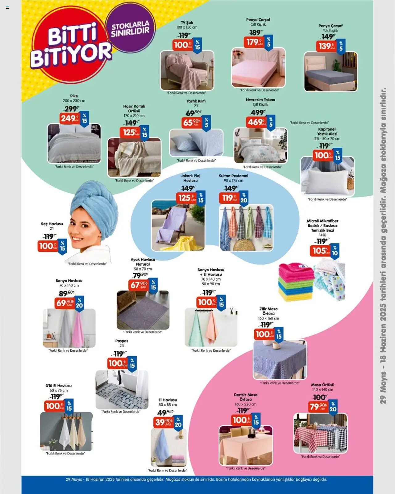Bizim Toptan  Bitti Bitiyor İndirim - 29.05.2025 tarihinden itibaren geçerlidir | Sayfa: 2 | Ürünler: Koltuk, Masa, Paspas, Çarşaf