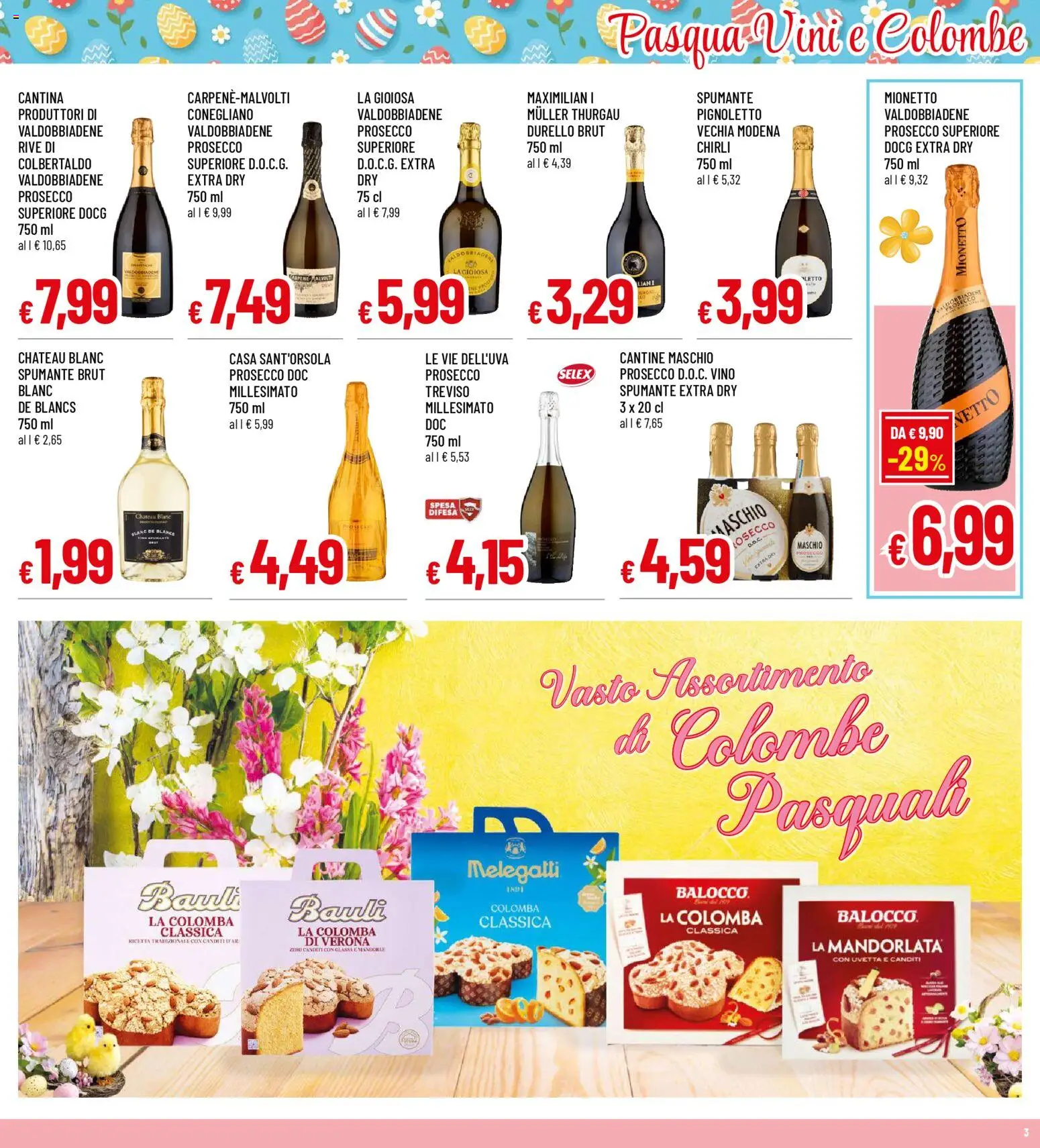 Volantino Galassia del 23.03.2026 | Pagina: 3 | Prodotti: Prosecco, Vino, Spumante
