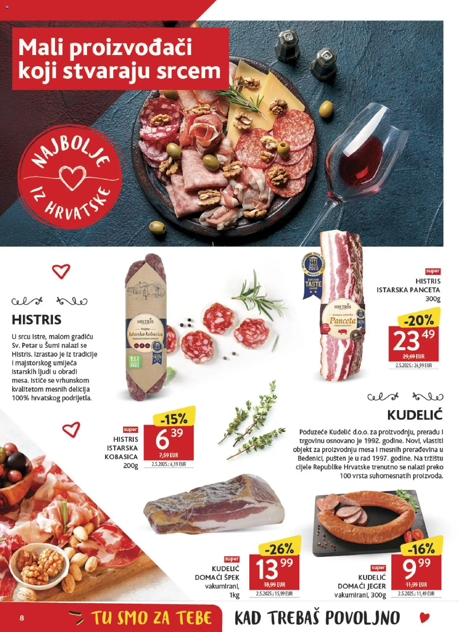 Konzum katalog | vrijedi od 28.01.2026 | Stranica: 8 | Proizvodi: Kobasica, Panceta