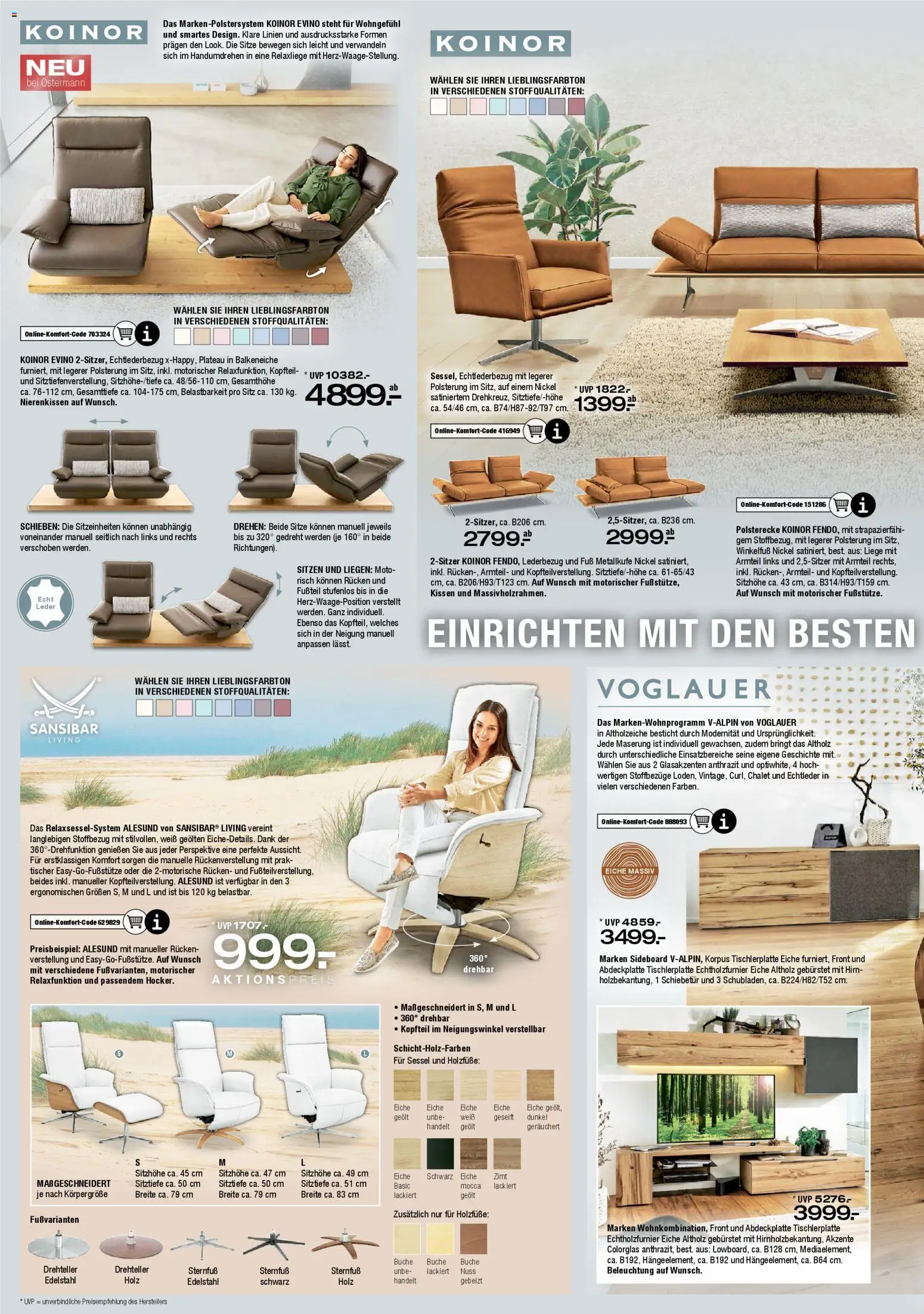 Ostermann Prospekt 	 – gültig ab 28.11.2025 | Seite: 4 | Produkte: Sideboard, Relaxliege, Kissen, Liege