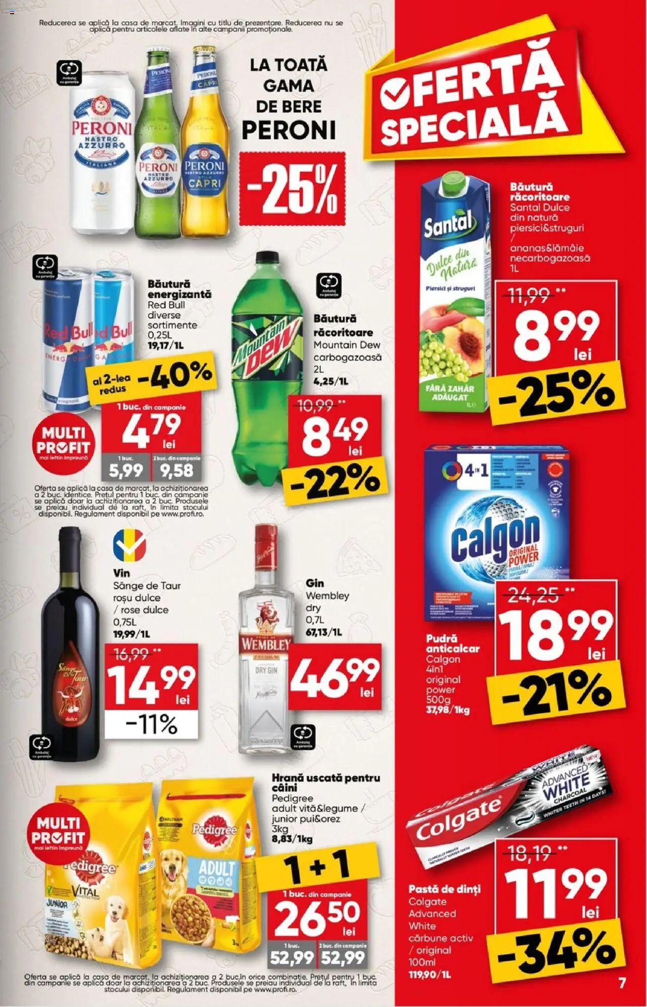 Catalog Profi City nou – valabil de la 06.08.2025 | Pagină: 7 | Produse: Pudră, Băutură energizantă, Gin, Zahăr