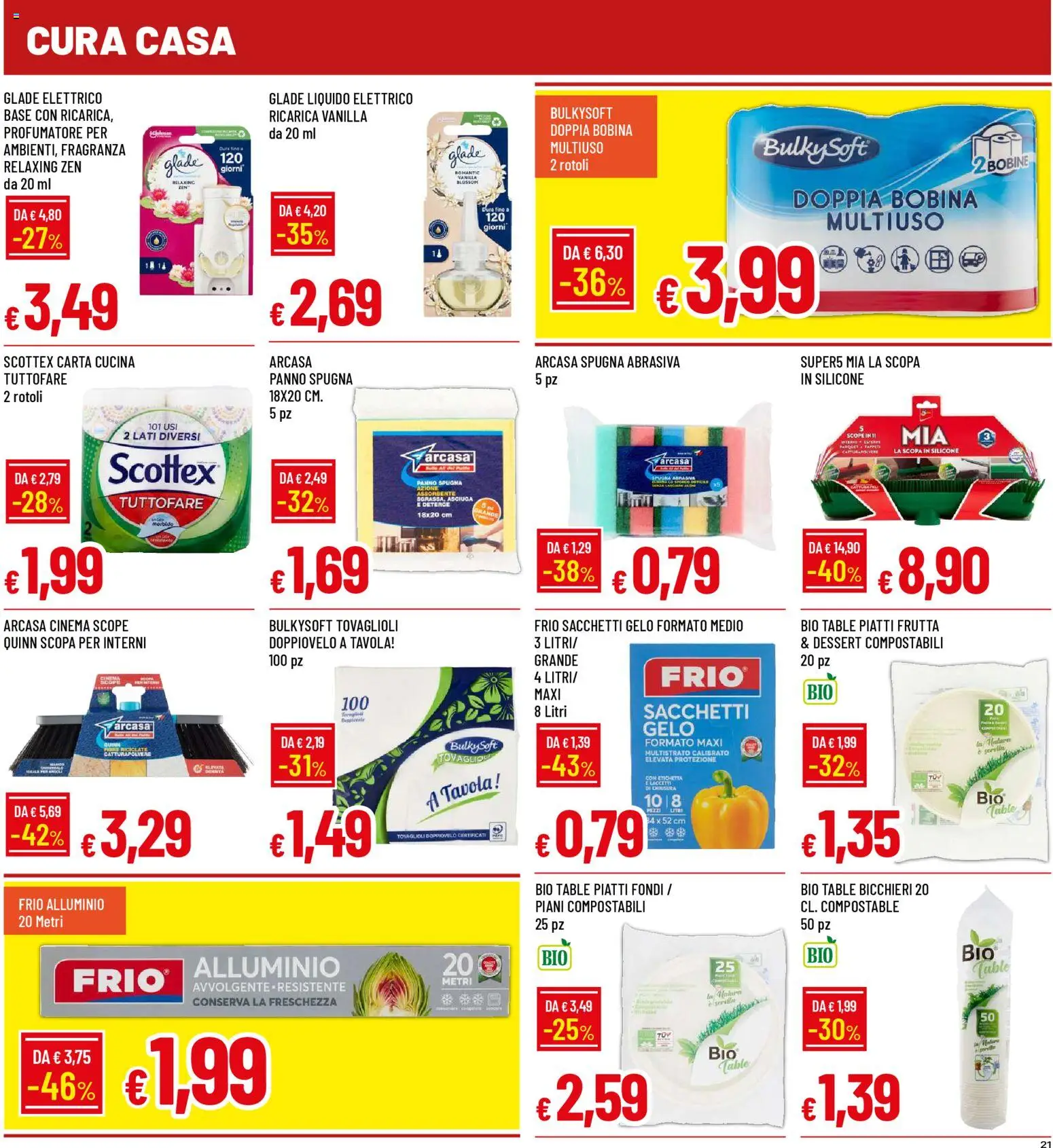 Volantino Galassia del 12.02.2026 | Pagina: 21 | Prodotti: Spugna, Frutta, Alluminio, Fragranza