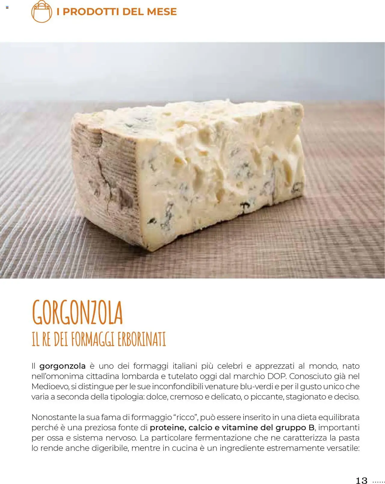 Volantino Gulliver del 01.10.2025 | Pagina: 13 | Prodotti: Formaggio, Pasta, Gorgonzola