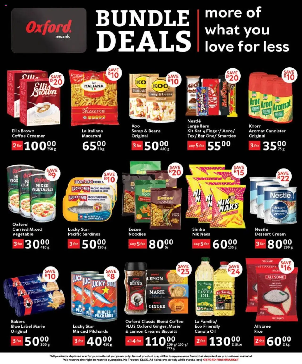 Oxford Freshmarket - Bundle Deals │ valid from 20.08.2025 | Page: 3 | Products: Cannister, Biscuits, Cream, Lemon