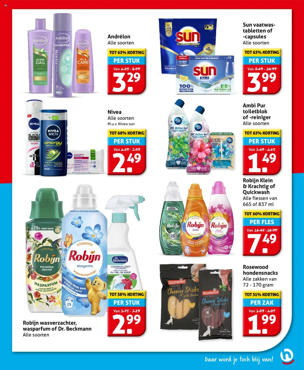  | Pagina: 23 | Producten: Wasmiddel, Wasverzachter, Wc, Festék