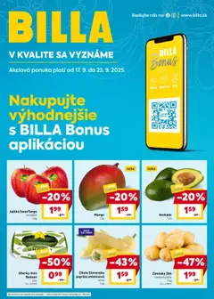 Billa leták platný od 17.09.2025