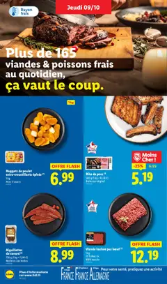 LIDL - Prévisualisation de Ribs de porc (2), 500 g (1 kg = 10,38 €) Barbecue original valide à partir de 09.10.2025 | Page: 8 | Produits: Barbecue, Viande hachée, Viande, Porc