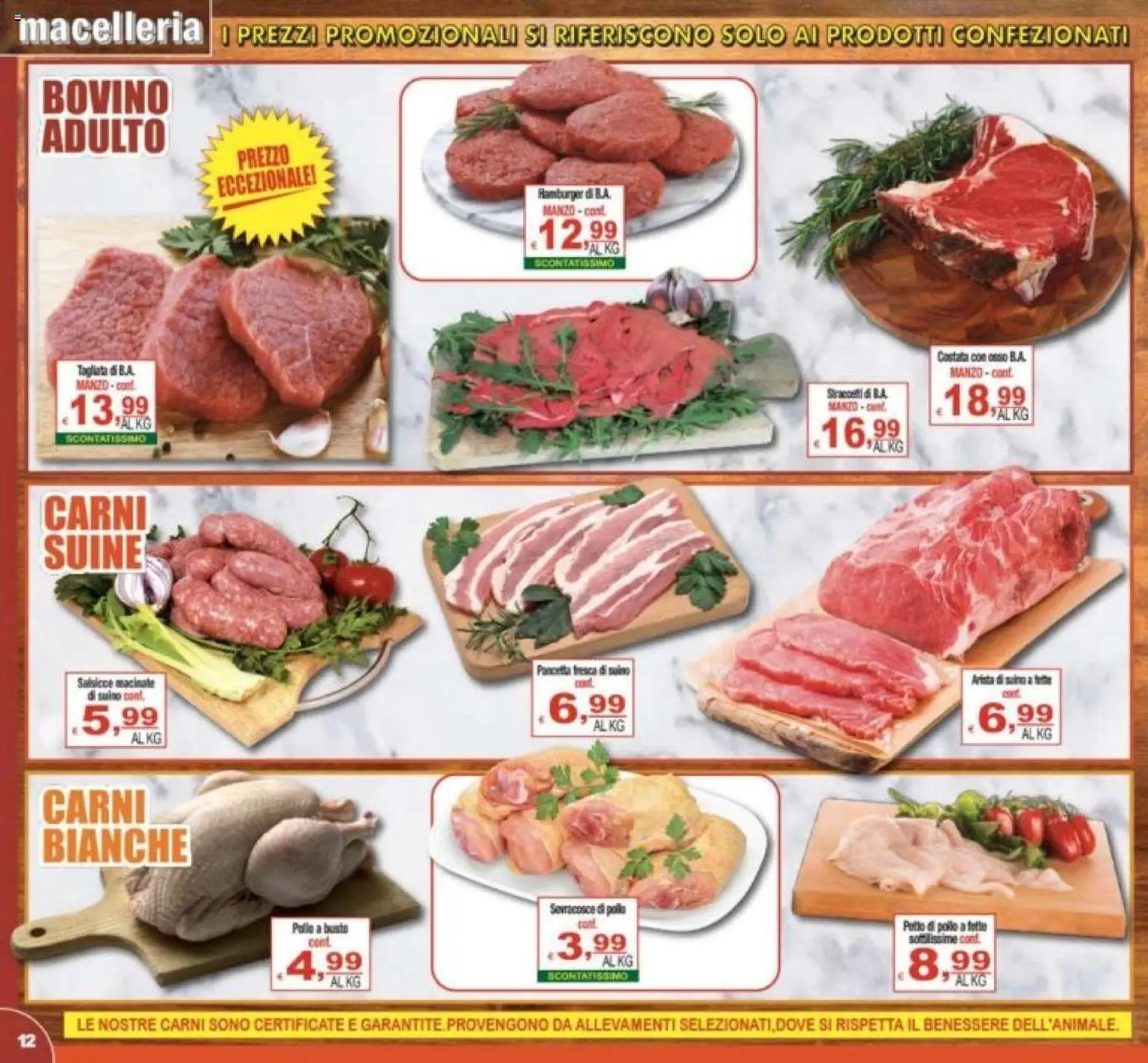 Volantino CTS del 06.12.2025 | Pagina: 12 | Prodotti: Manzo, Pancetta, Suino, Hamburger