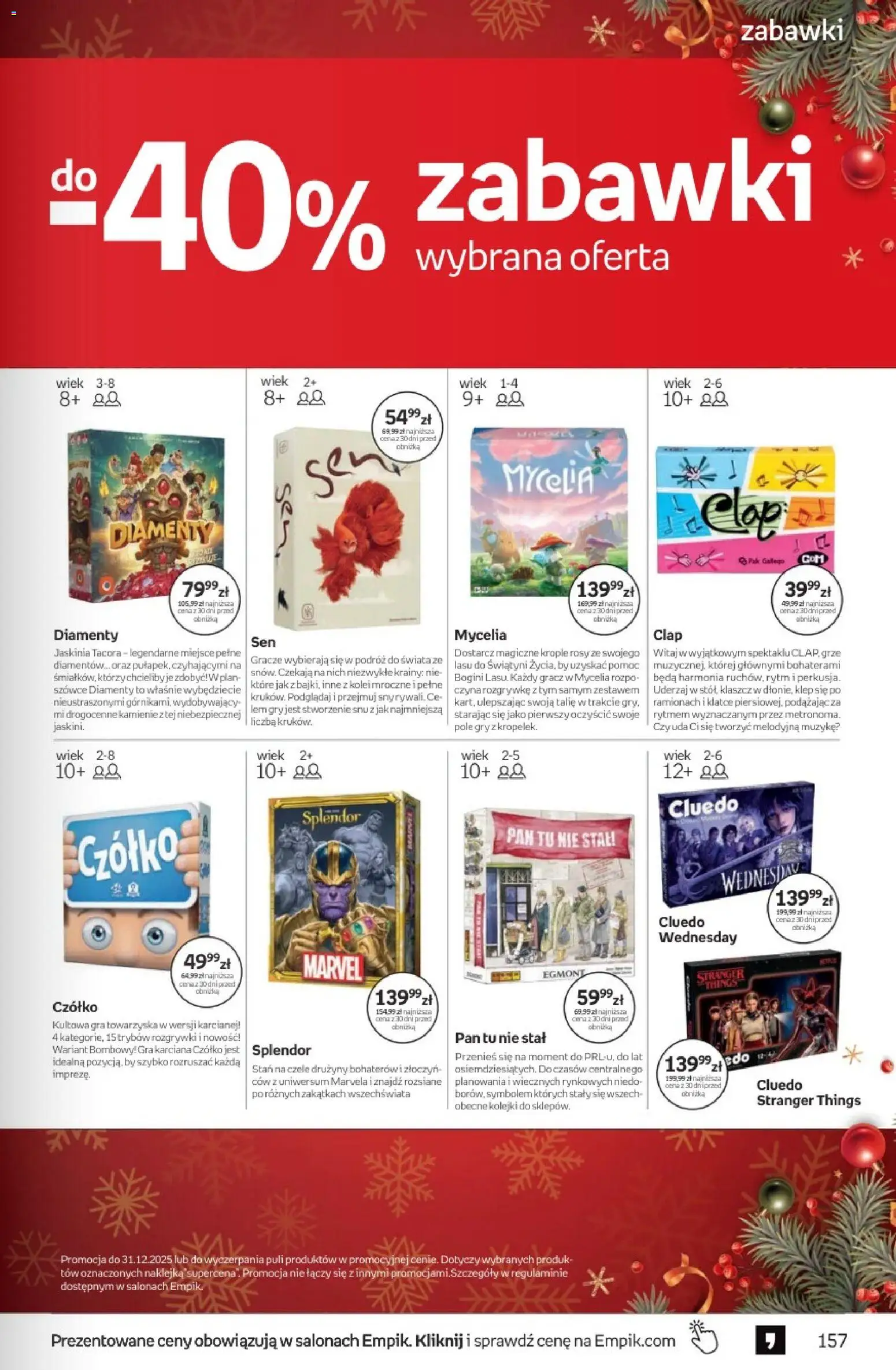 Empik promocje - Tom kultury Zabawki od 10.12.2025 | Strona: 33 | Produkty: Gracz, Gra, Gry