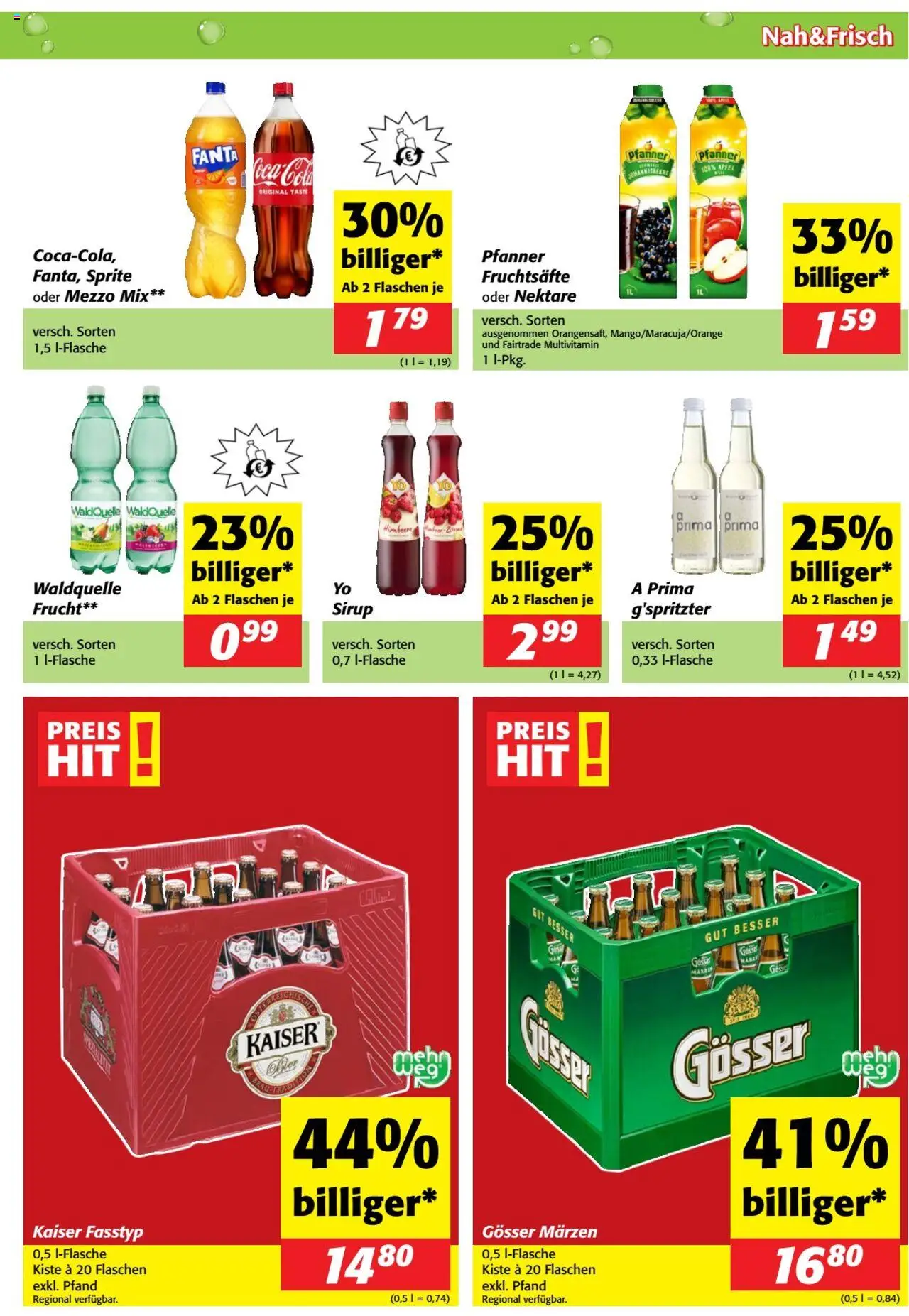 Nah und Frisch Flugblatt gültig ab 06.08.2025 | Seite: 7 | Produkte: Bier, Äpfel, Papier blanc