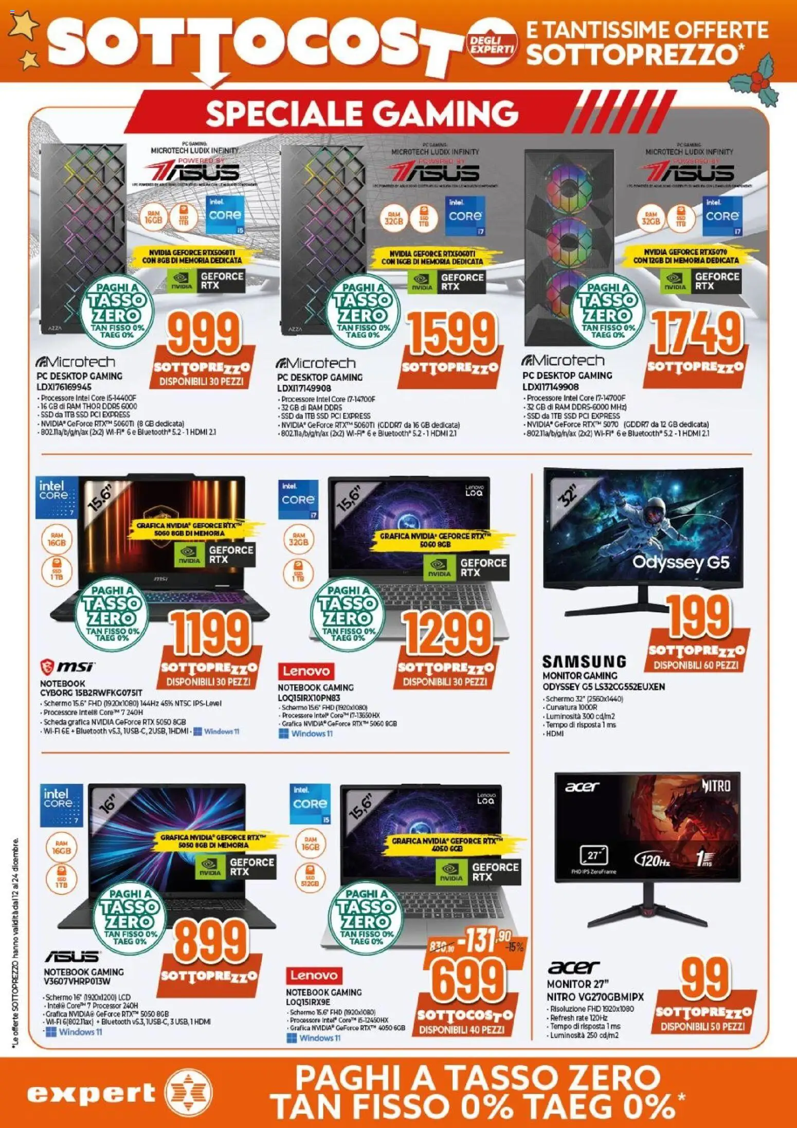 Volantino Expert del 12.12.2025 | Pagina: 8 | Prodotti: Schermo, Monitor, Notebook, PC