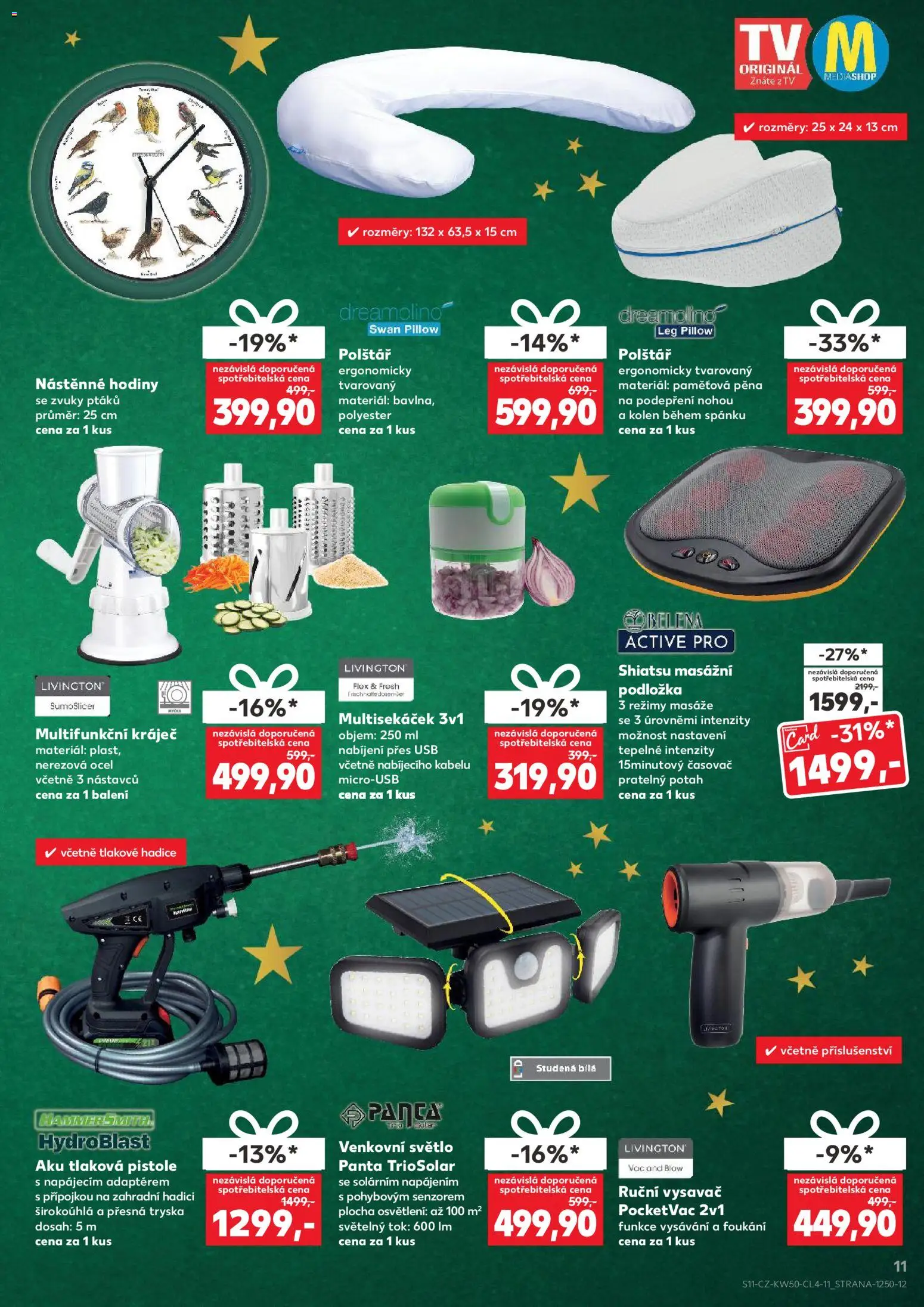 Kaufland leták - Praha 8 od 10.12.2025 | Strana: 11 | Produkty: Ruční vysavač, Tlaková pistole, USB, Vysavač